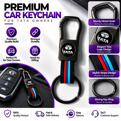 Premium Car Keychain – Metal Hook & Stylish Key Ring | Multiple Car Brands