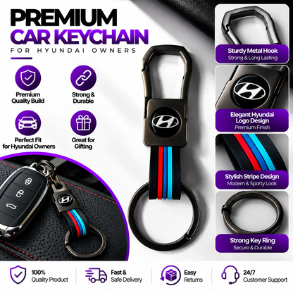 Premium Car Keychain – Metal Hook & Stylish Key Ring | Multiple Car Brands