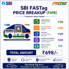 SBI FasTag for Car/Jeep/Van